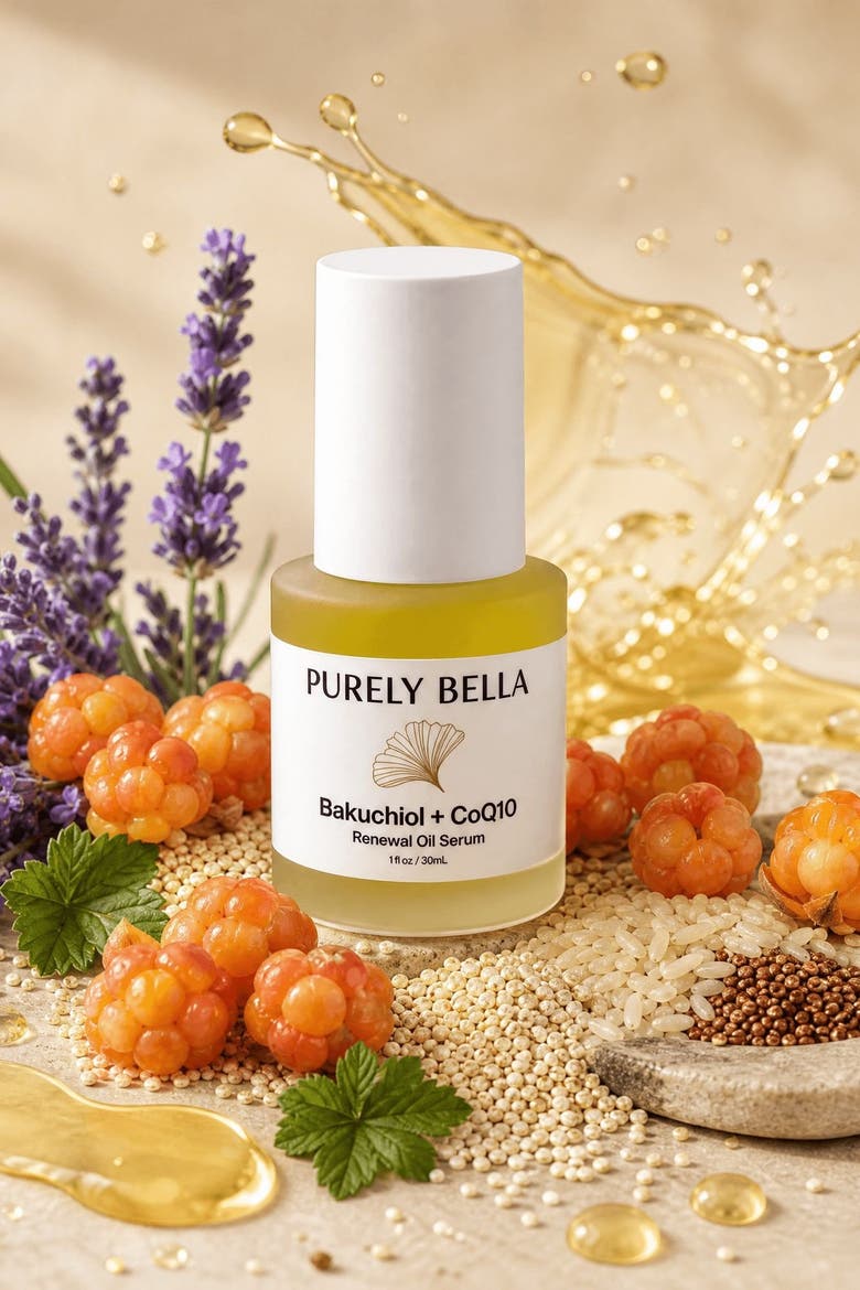 Bakuchiol + CoQ10 Renewal Oil Serum, Alternate, color, Yellow