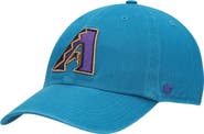 '47 Men's '47 Teal Arizona Diamondbacks Logo Cooperstown Collection Clean Up Adjustable Hat