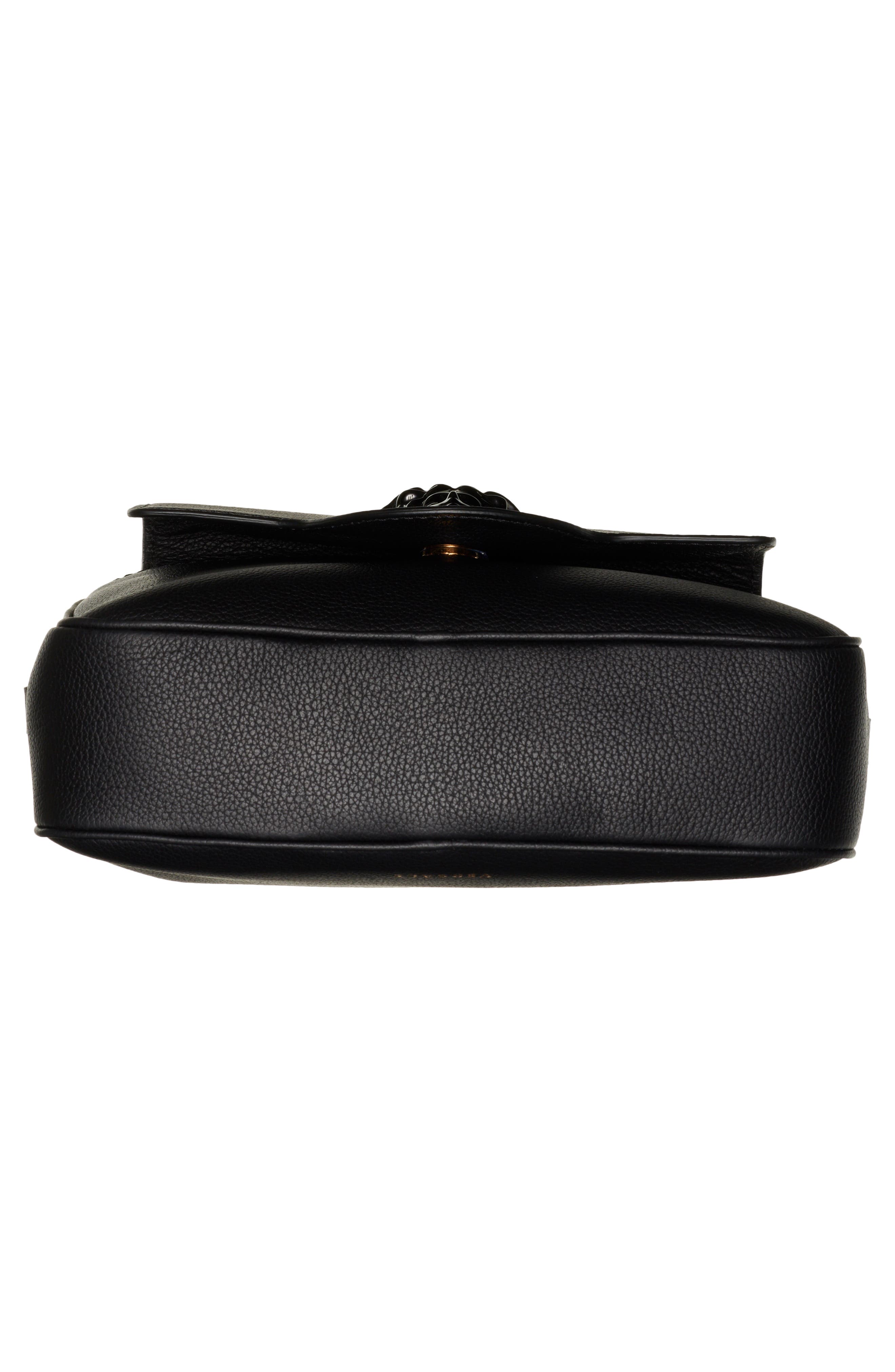 Versace Medusa Leather Crossbody Camera Bag, Alternate, color, 