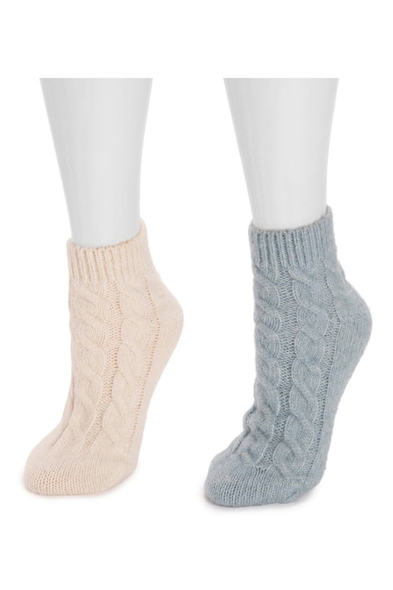 Lounge Assorted 2-Pack Quarter Socks, Alternate, color, DREAM-IVORY