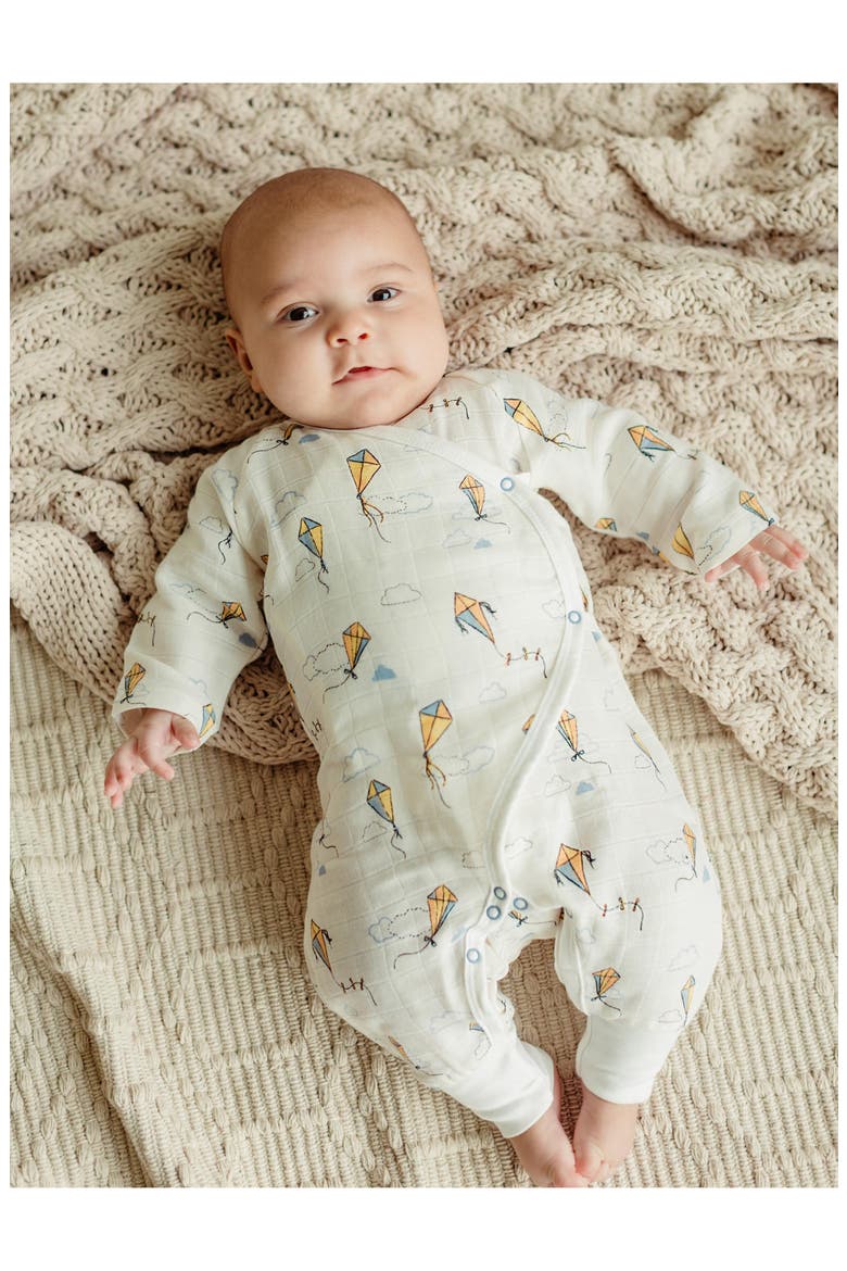 Under the Nile Kite Organic Cotton Muslin One-Piece Pajamas & Toy Set ...