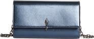 Christian Louboutin Bettina Metallic Leather Wallet on a Chain