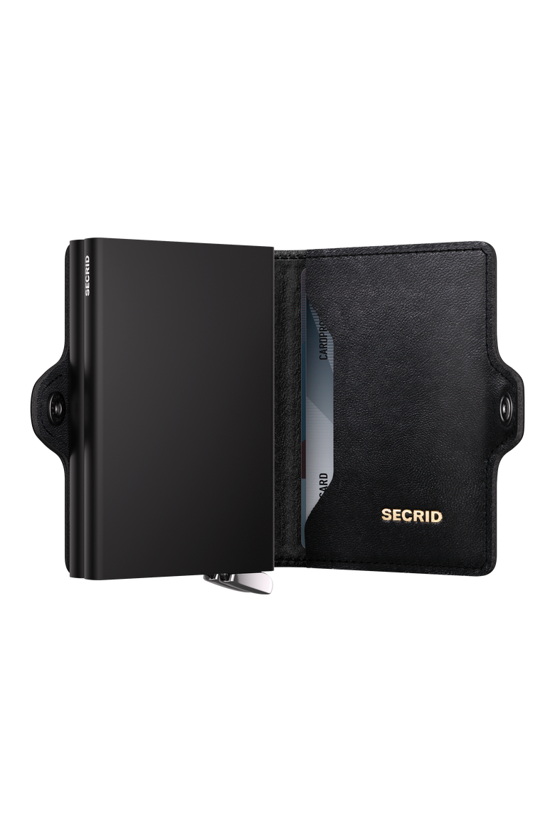 Premium Twinwallet+ Embossed Lines, Alternate, color, Black