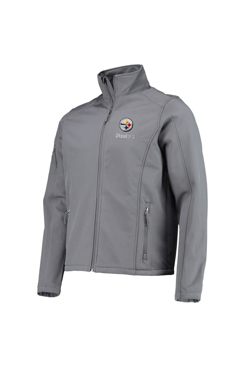 Men's Dunbrooke Charcoal Pittsburgh Steelers Sonoma Softshell Full-Zip Jacket, Alternate, color, Charcoal