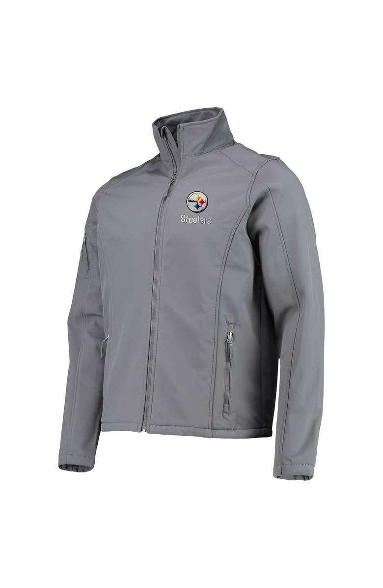 DUNBROOKE Men's Dunbrooke Charcoal Pittsburgh Steelers Sonoma Softshell Full-Zip Jacket, Alternate, color,