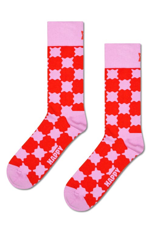 Happy Socks Check & Stripes 3-pack Assorted Crew Socks Gift Set In Yellow