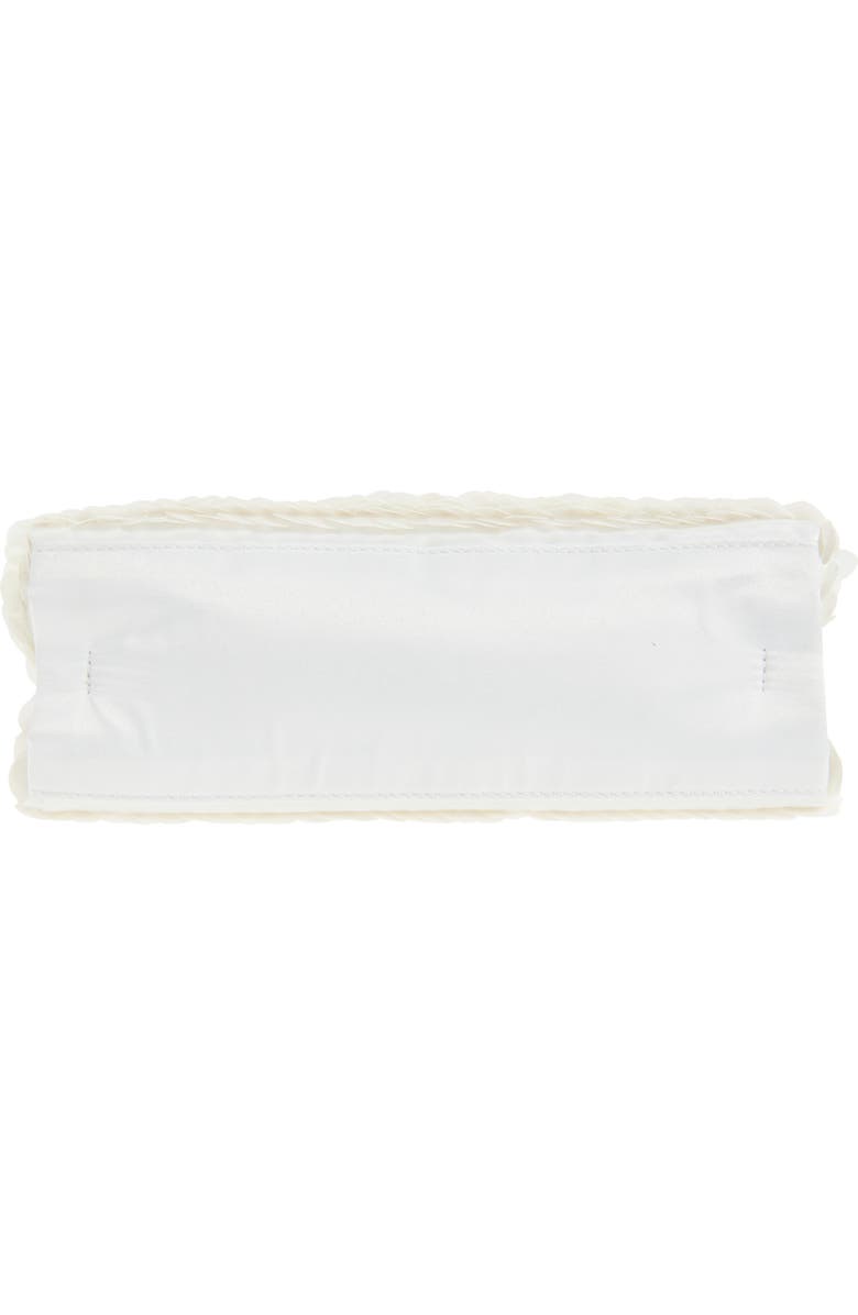 Stella McCartney Mini Falabella Sequin Drawstring Bag, Alternate, color, White