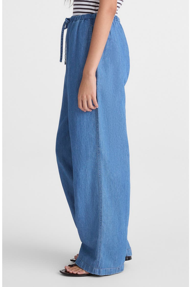 Denim Pull-On Pants, Alternate, color, IRVING WASH