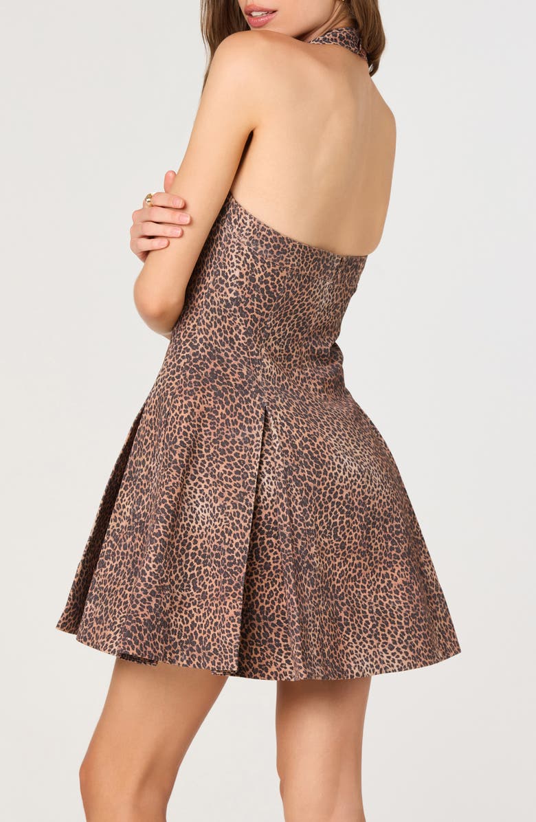ASTR the Label Fit & Flare Minidress, Alternate, color, Leopard Print