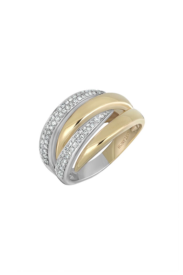Diamond Pavé Statement Ring, Main, color, 18K YELLOW GOLD