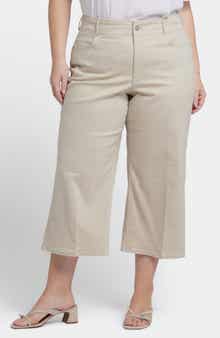 NYDJ Brigitte High Waist Wide Leg Capri Jeans