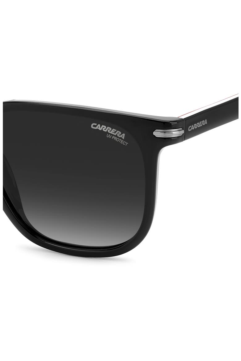 54mm Rectangular Sunglasses, Alternate, color, BLACK GREY SHADED