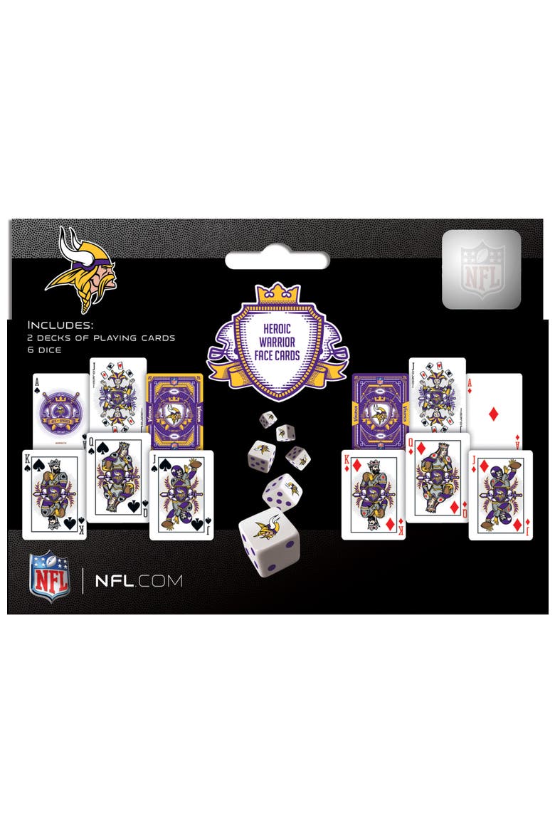 Minnesota Vikings Playing Cards & Dice, Alternate, color, Multicolor