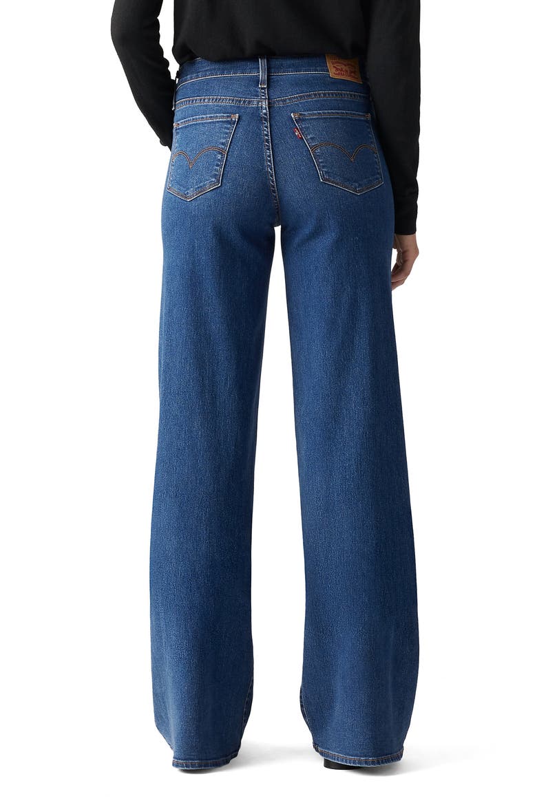 318 Shaping Mid Rise Wide Leg Jeans, Alternate, color, CLEVER GIRL