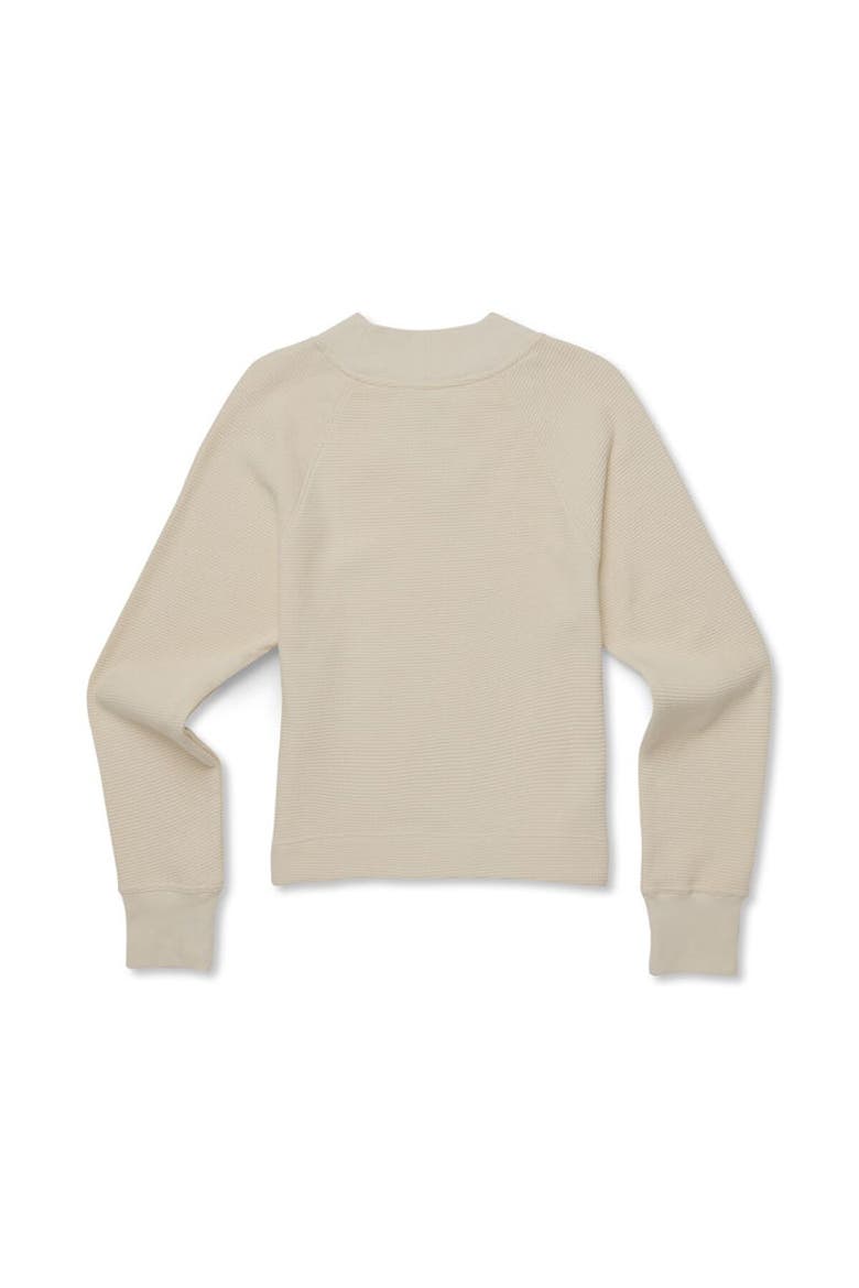 Atajo Long-Sleeve Waffle V-Neck - Women's, Alternate, color, Cream