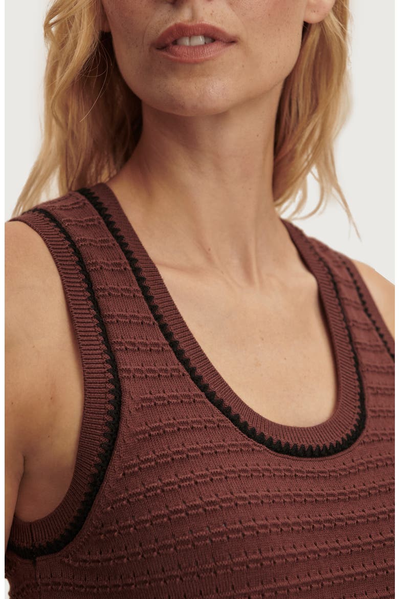 Gideon Knit Tank, Alternate, color, IRONWOOD