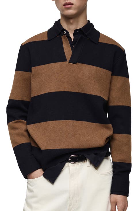 Stripe Polo Sweater