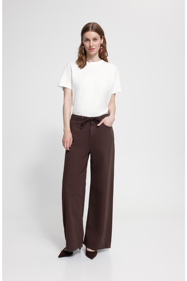 Hezano Wide Leg Jeans, Alternate, color, CHICORY COFFEE