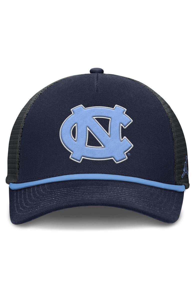 Jordan Brand Men's Jordan Brand Navy North Carolina Tar Heels Rise Primetime Trucker Adjustable Hat, Alternate, color, Navy