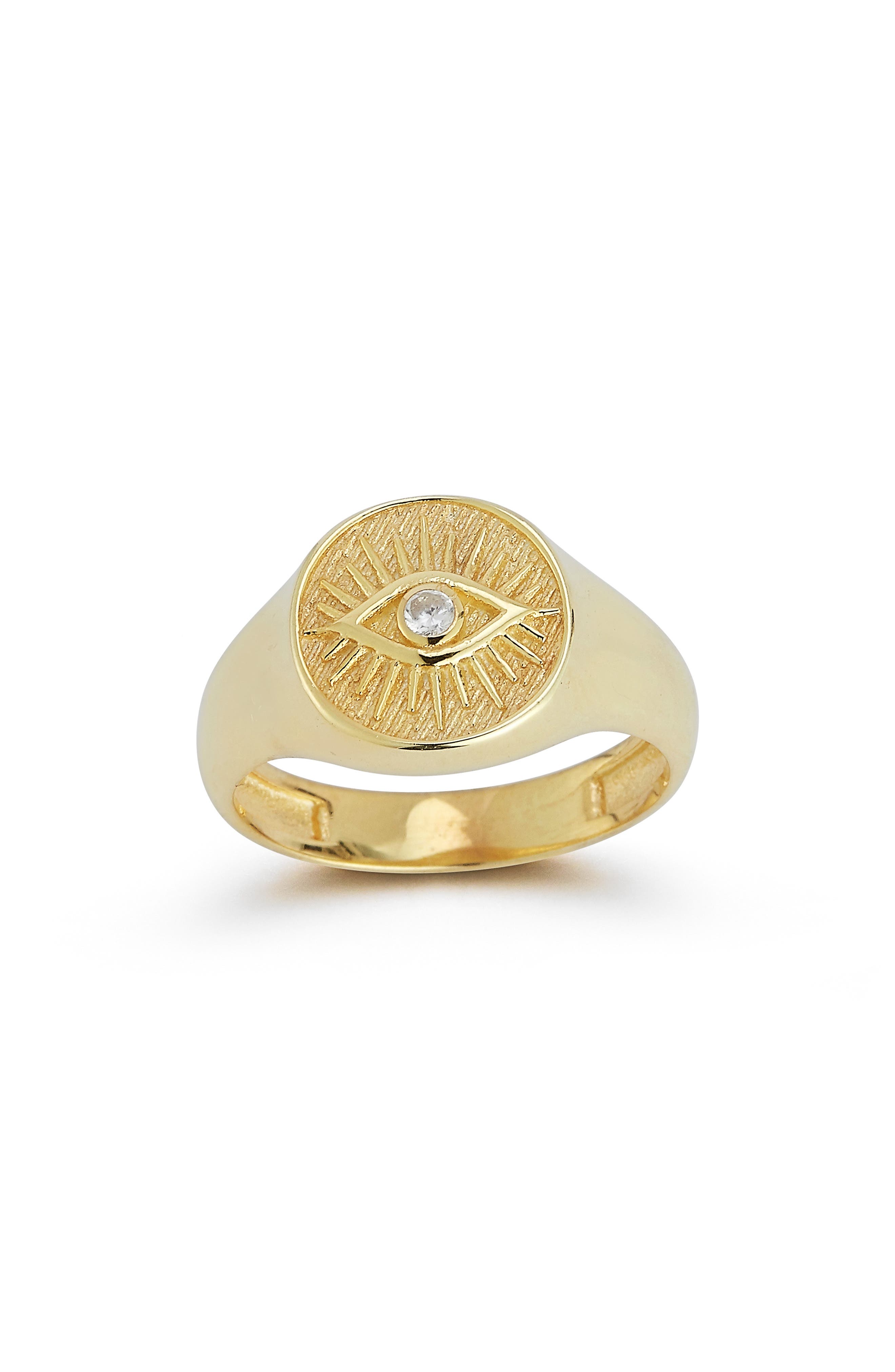 SPHERA MILANO Evil Eye Signet Ring