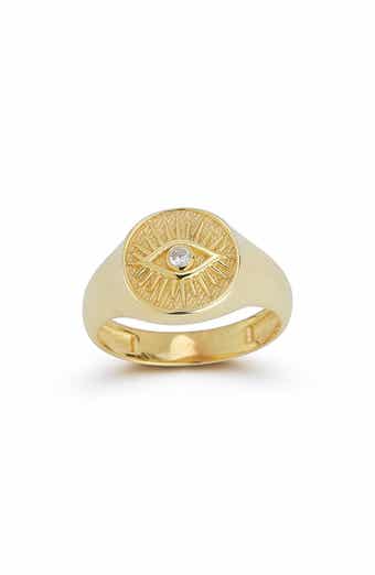 SPHERA MILANO Evil Eye Signet Ring
