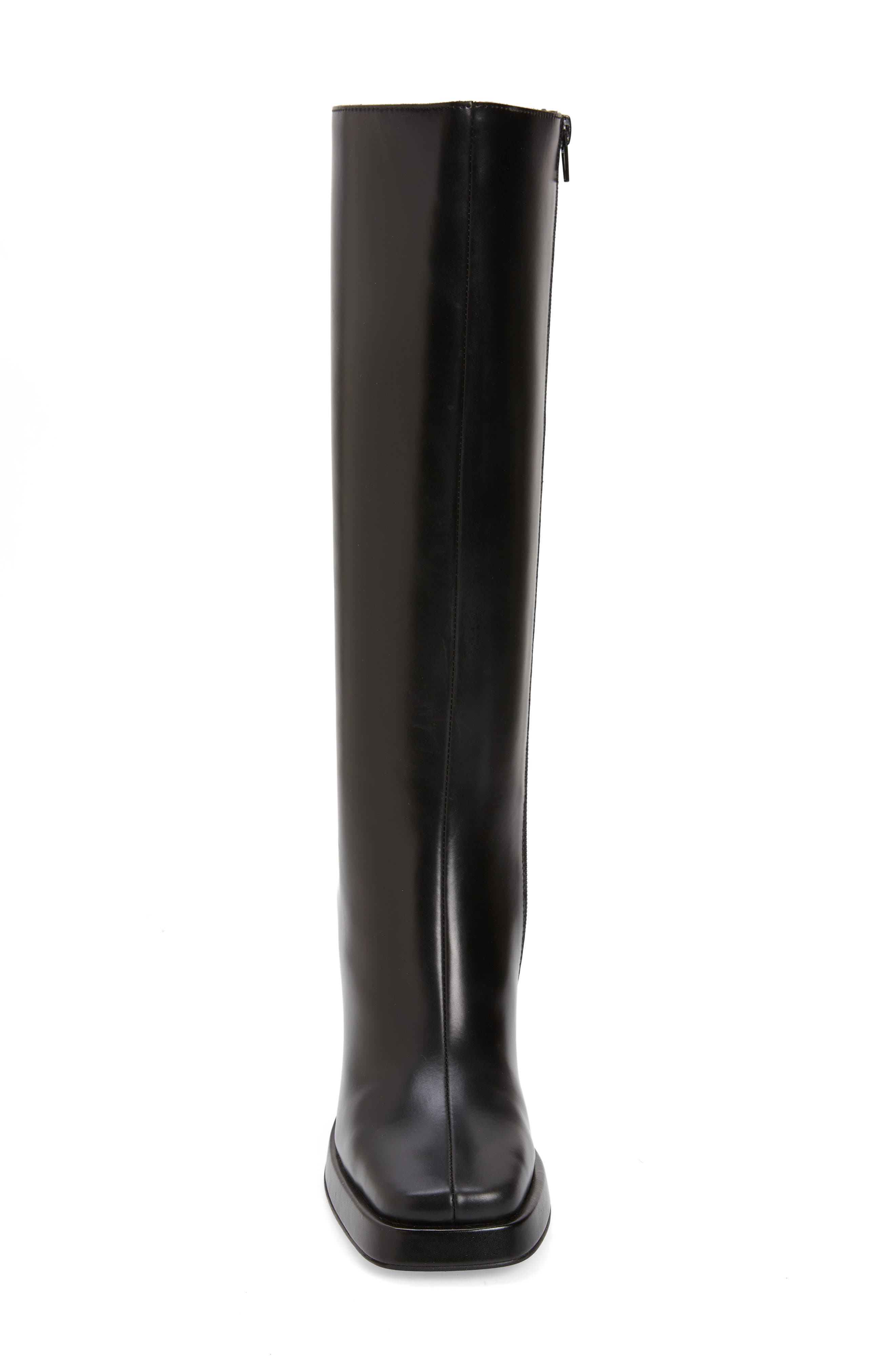 Knee High Boot, Alternate, color, BLACK SHINY