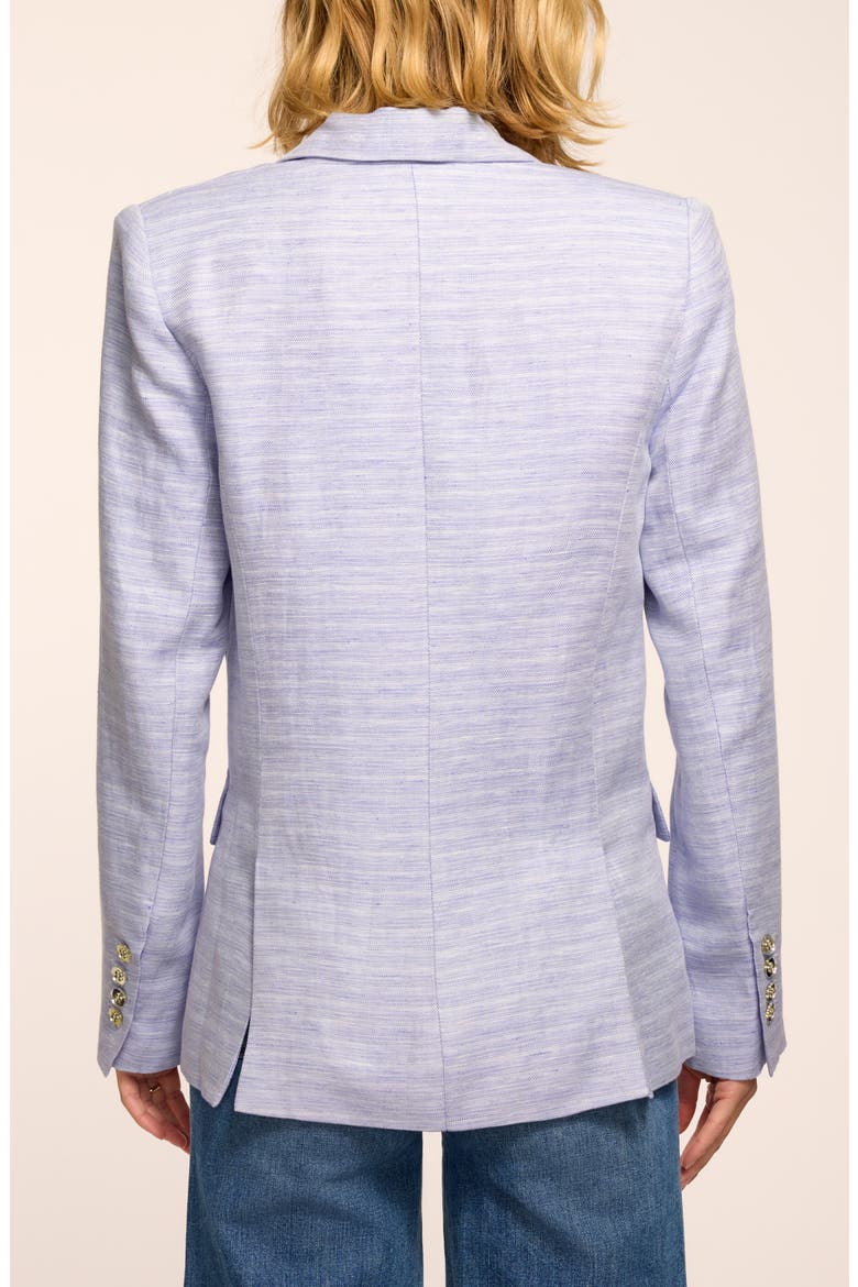 Callie Linen Blend Jacket, Alternate, color, BAZAAR BLUE LINEN