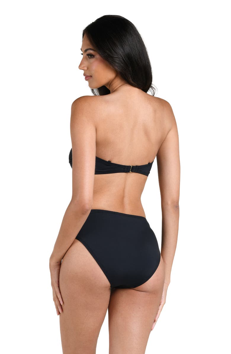 La Blanca Island Goddess Bandeau Bikini Top, Alternate, color, 