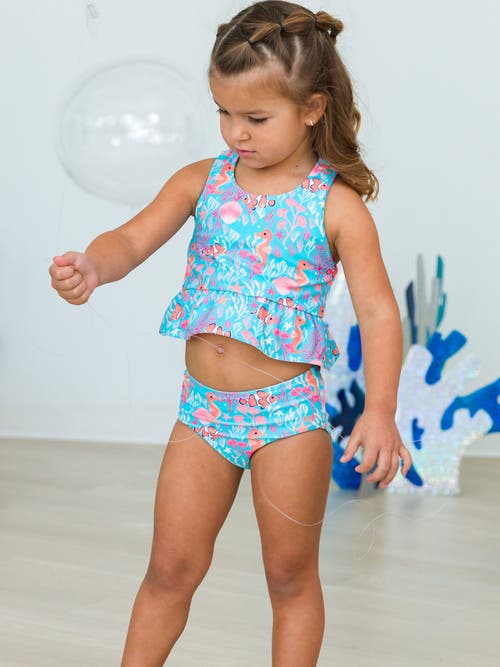Shop Rufflebutts Baby/toddler Girls Upf50+ Sun Protected Reversible Peplum Tankini