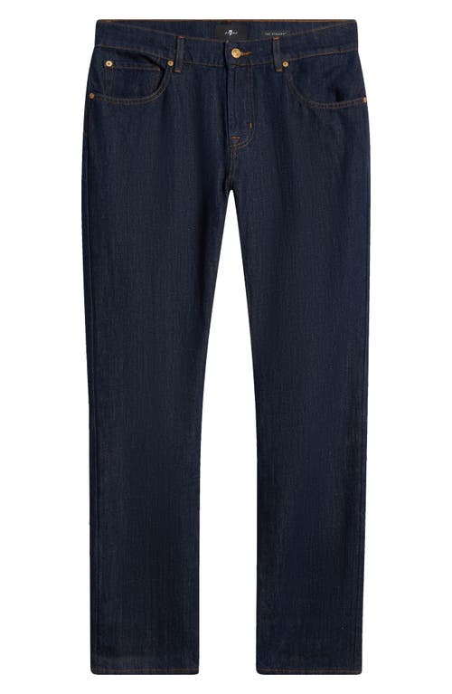 7 For All Mankind The Straight Linen Denim Trousers In Total