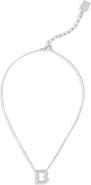 Balenciaga B Initial Pendant Necklace