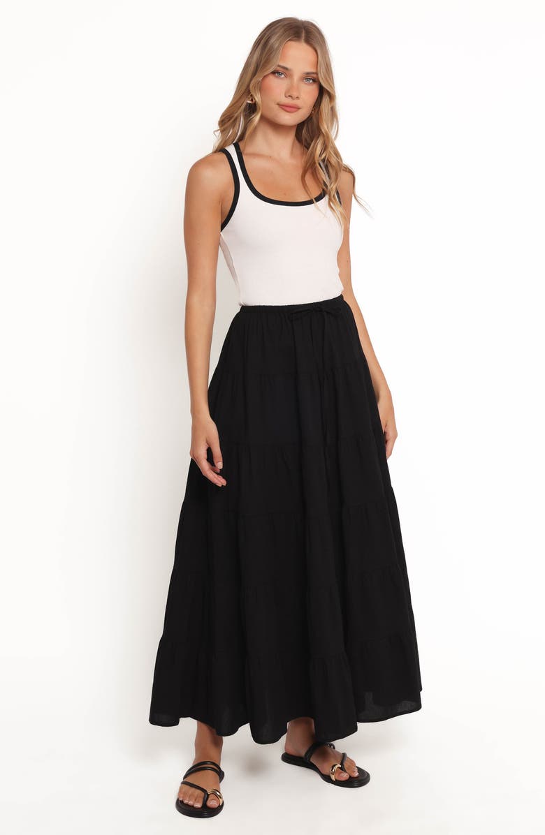 Petal & Pup Archy Tiered Maxi Skirt, Alternate, color,