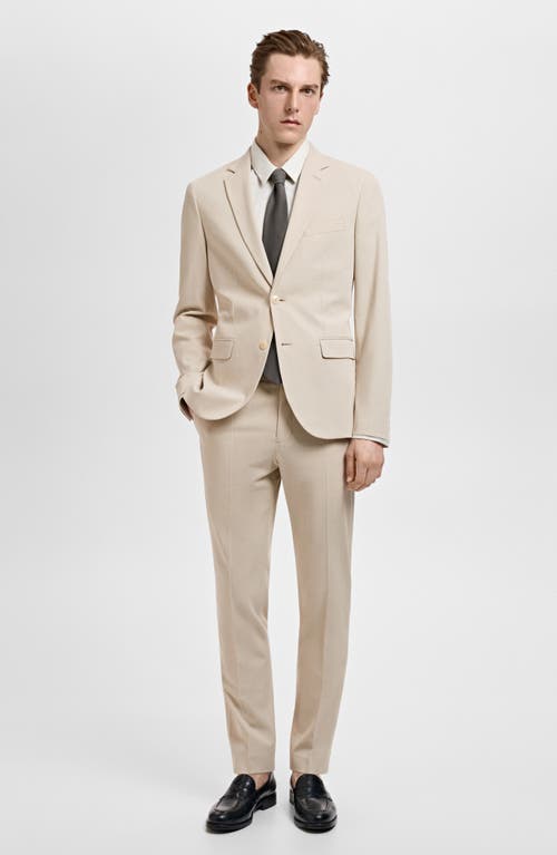 Mango Slim Fit Suit Sport Coat In Beige