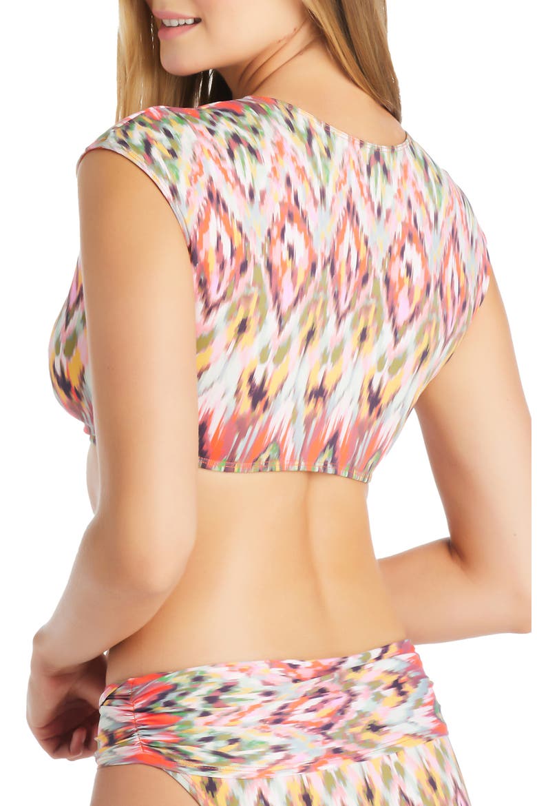 Free Spirit Cap Sleeve Bikini Top, Alternate, color, MULTI COLORED