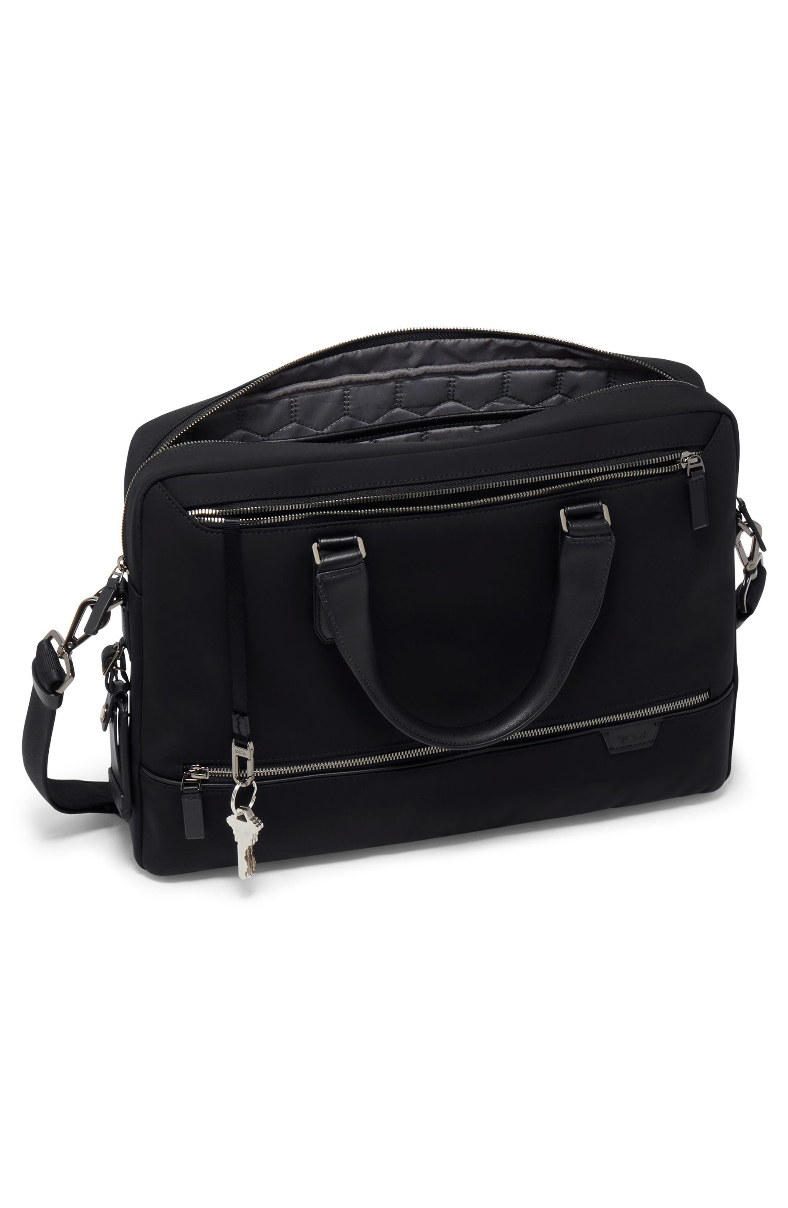 TUMI Harrison Avondale Top Zip Briefcase, Alternate, color, Black