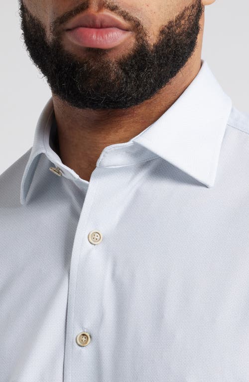 Johnnie-o Spielman Hangin' Out Short Sleeve Knit Button-up Shirt In White