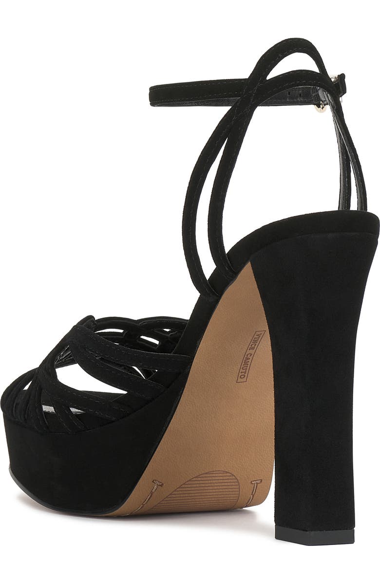 Imagine by Vince Camuto Samlee Platform Ankle Strap Sandal, Alternate, color, Black Suede