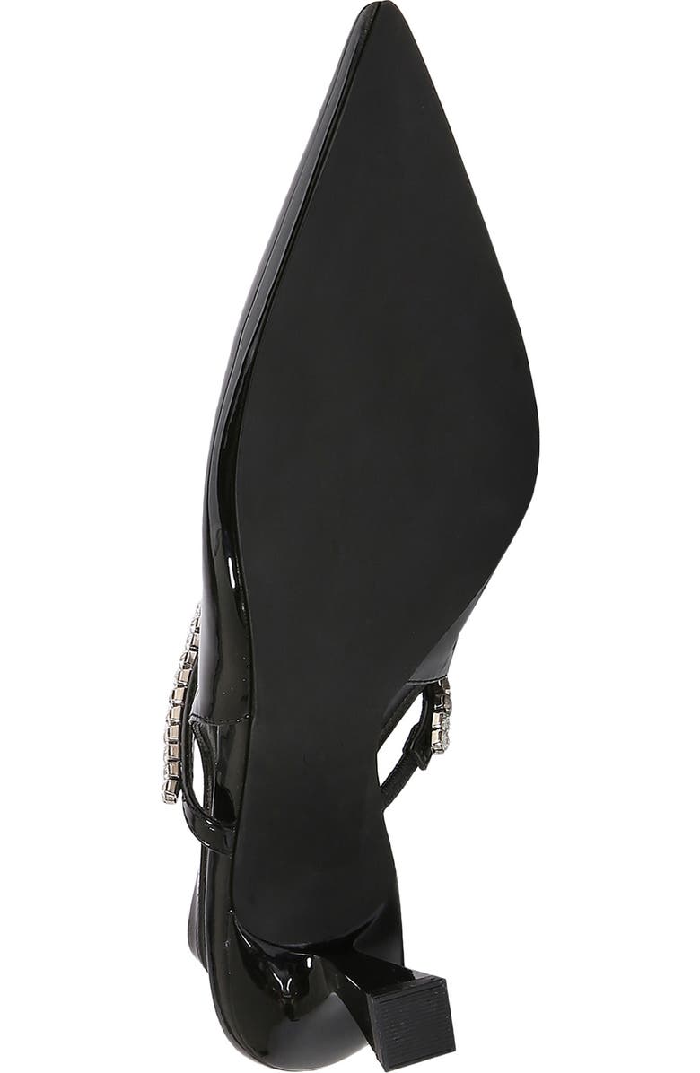 BERNESS Camille Rhinestone Pointed Toe Slingback Pump, Alternate, color, Black