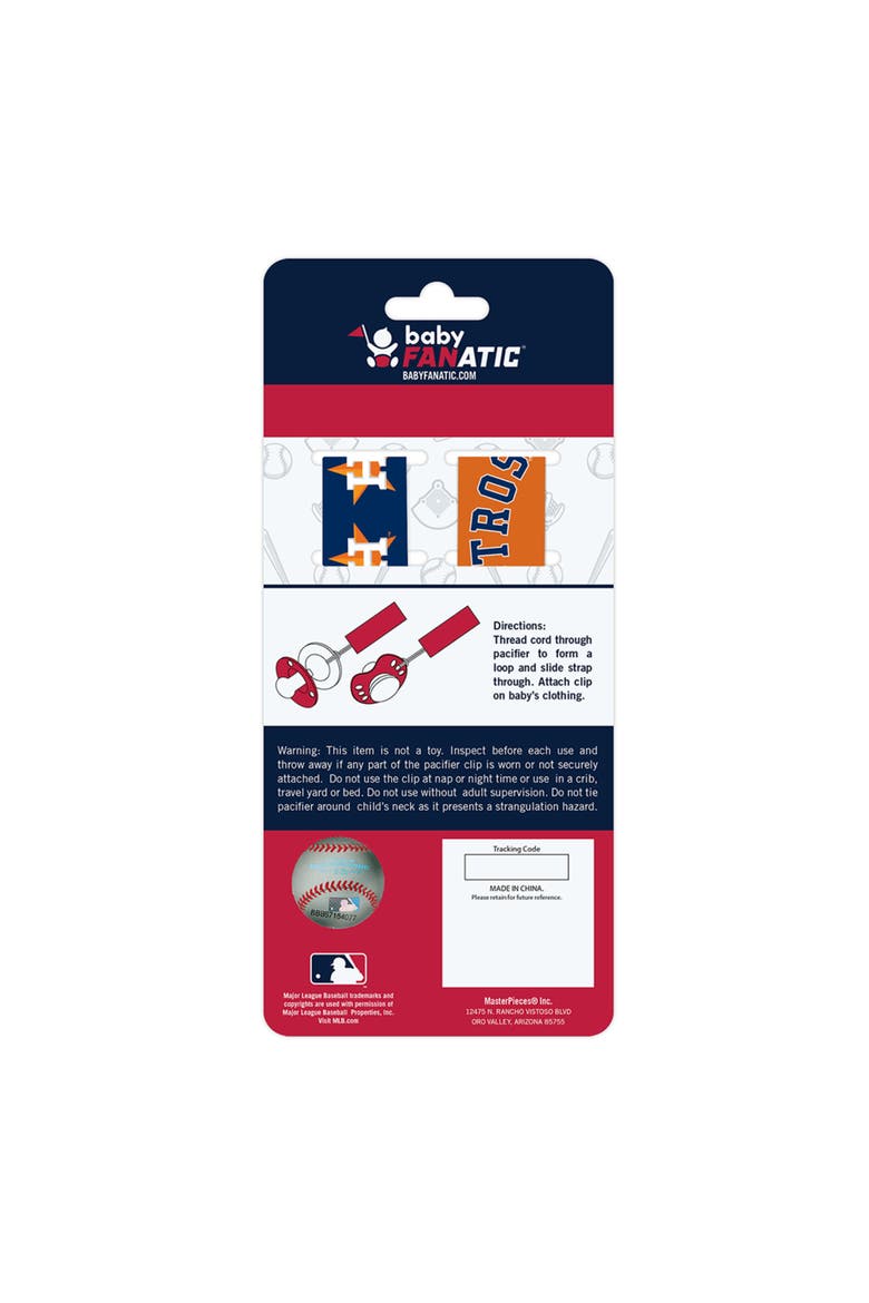 Houston Astros Pacifier Clip 2-Pack, Alternate, color, Multicolor