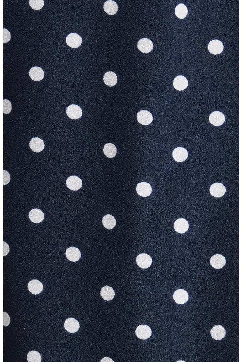 Dot Print Top, Alternate, color, NAVY-CREAM