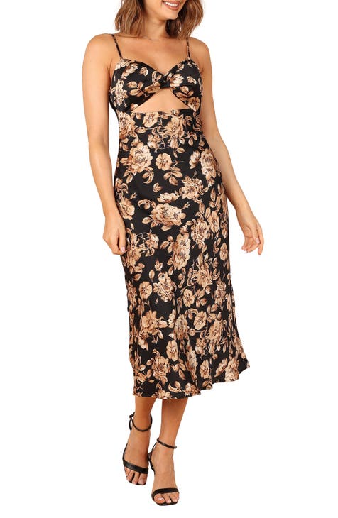 Trend4us Women's Glam Cutout Midi Dress