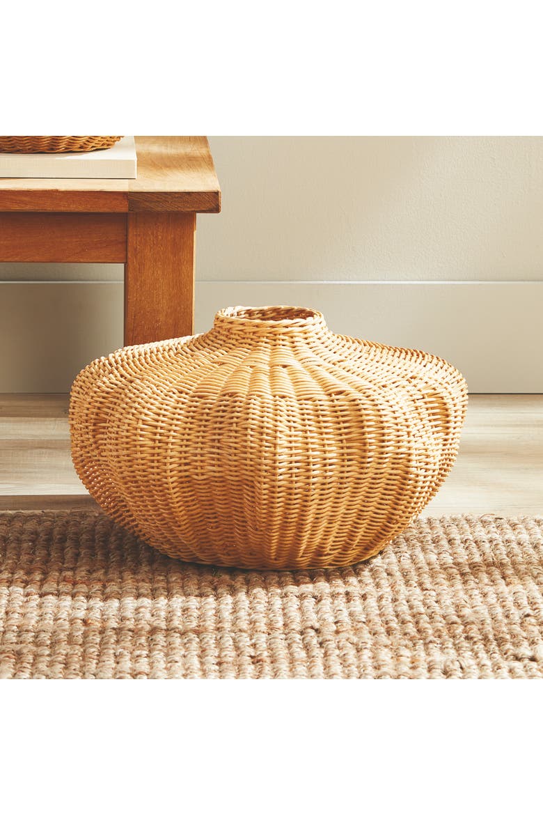 Evren Vase Short, Alternate, color, Beige