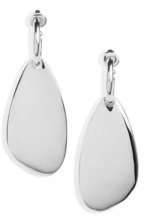 Isabel Marant Ella Drop Huggie Hoop Earrings In Metallic