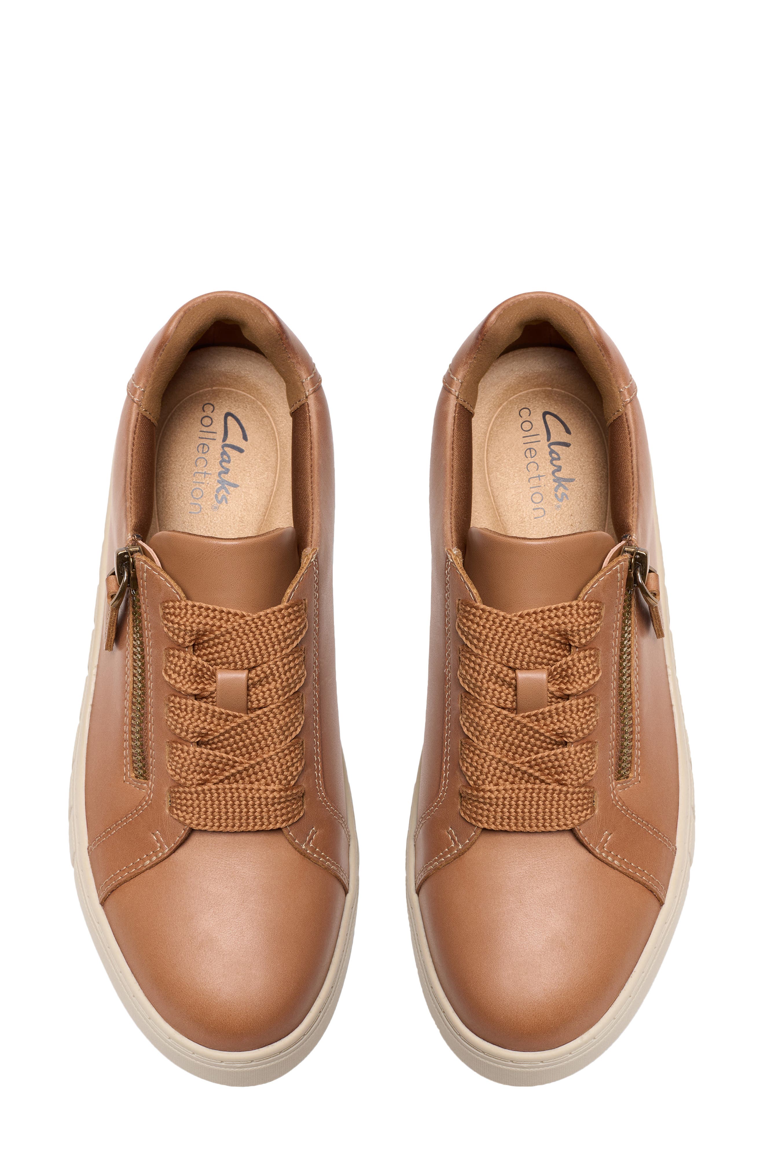 Clarks<sup>®</sup> Mykah Joy Sneaker, Alternate, color, Tan Leather
