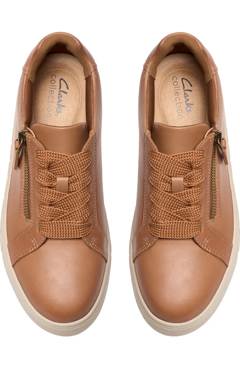 Clarks<sup>®</sup> Mykah Joy Sneaker, Alternate, color, Tan Leather