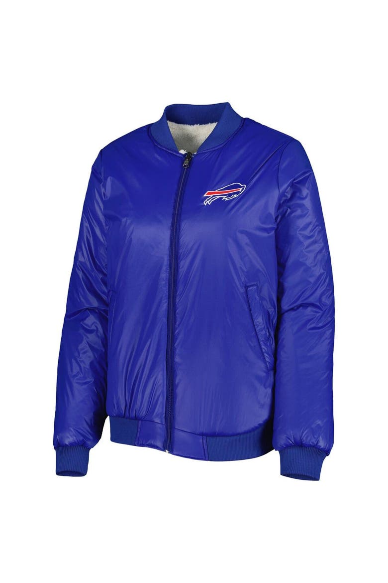 Women's G-III 4Her by Carl Banks Oatmeal/Royal Buffalo Bills Switchback Reversible Full-Zip Jacket, Alternate, color, Oatmeal
