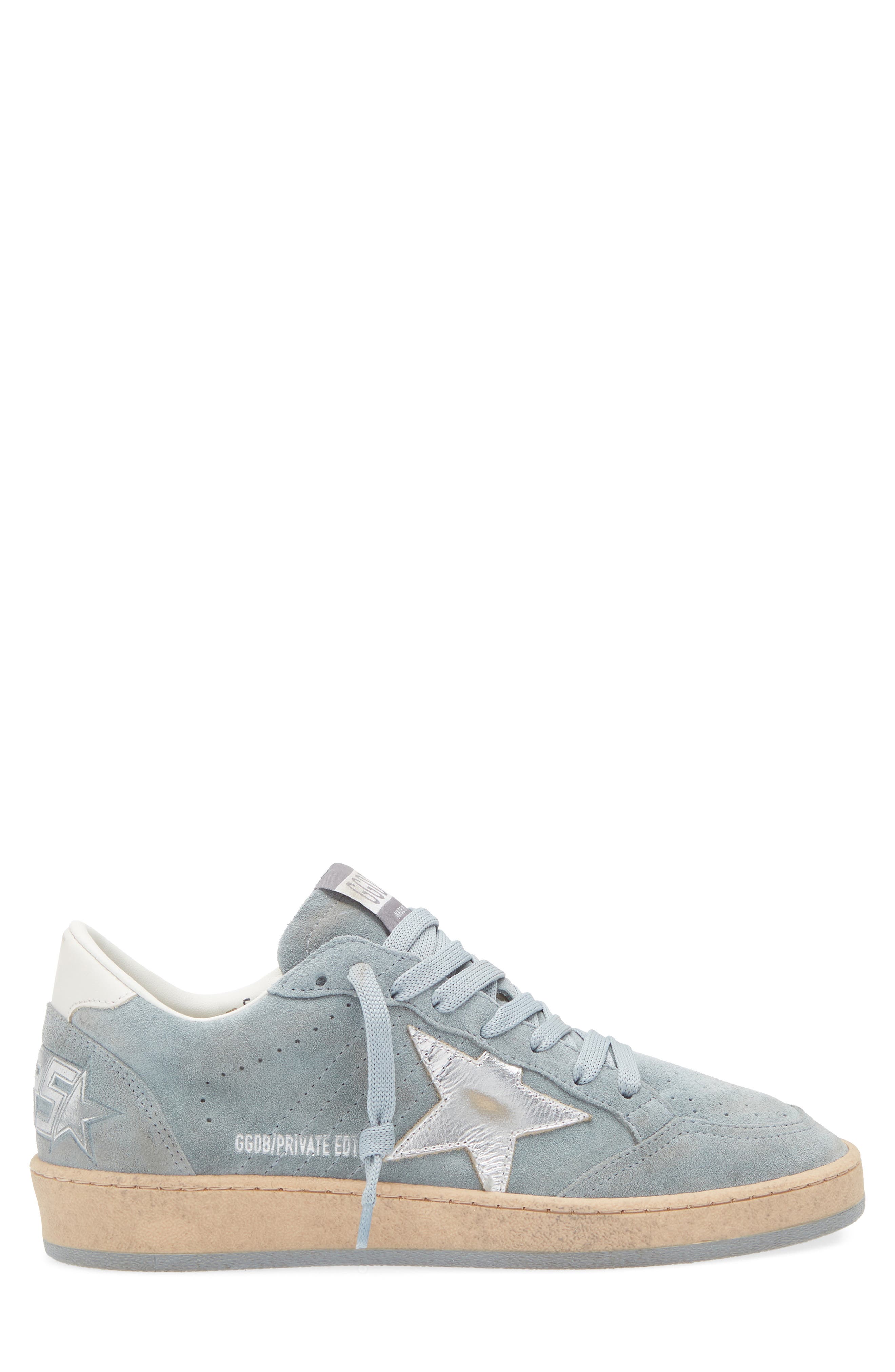 Golden Goose Ball Star Sneaker, Alternate, color, Blue/ Silver