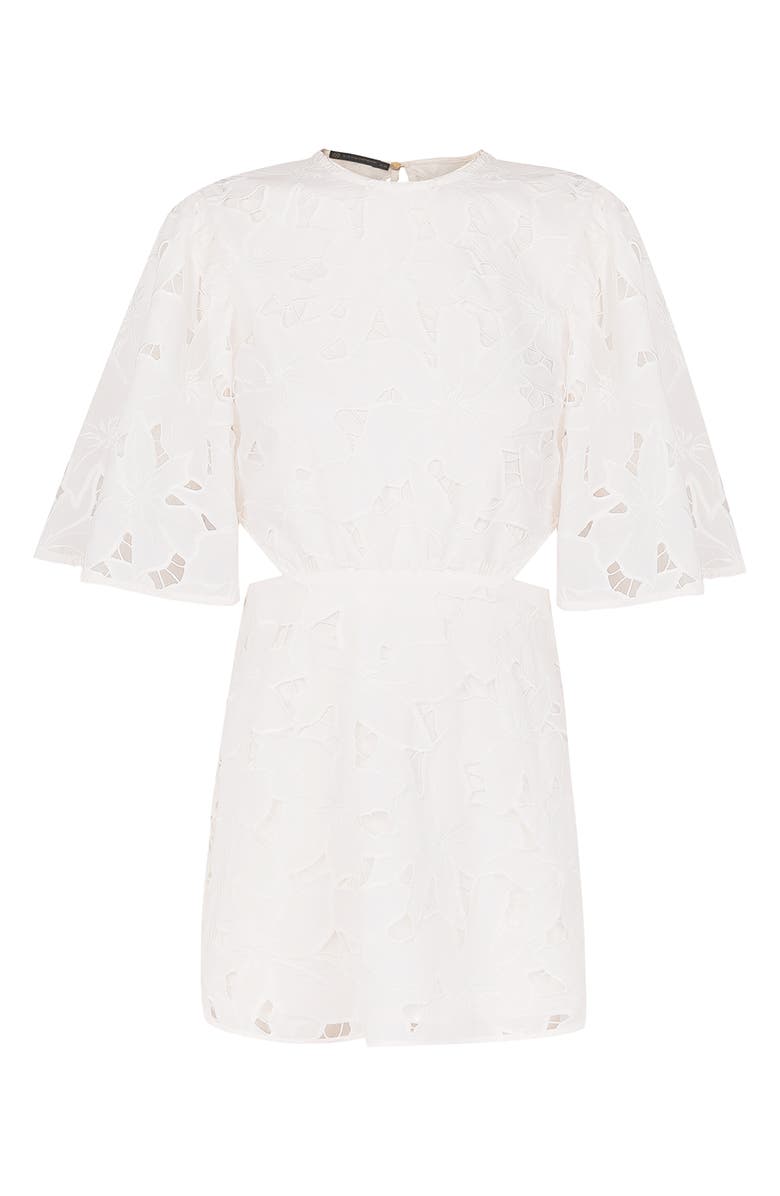 ViX Paula Hermanny Babi Cutout Lace Cover-Up Minidress, Alternate, color, 