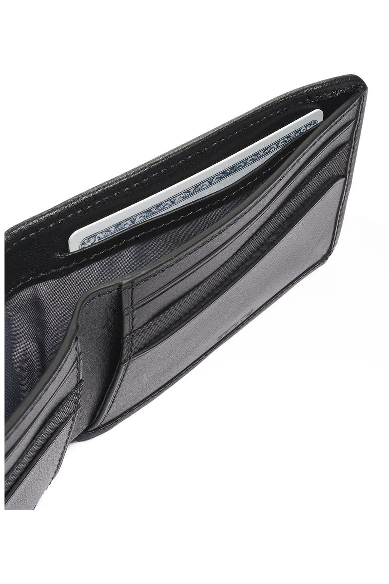 Alpha Slim Wallet, Alternate, color, BLACK