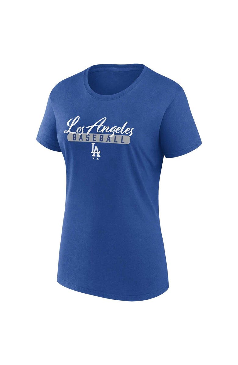 FANATICS Women's Fanatics Branded Royal/White Los Angeles Dodgers Fan T-Shirt Combo Set, Alternate, color,